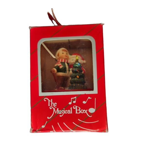 Vintage Music Box Santa Claus Is Coming To Town That Rotates Pre-owned (1950's) - Picture 4 of 6